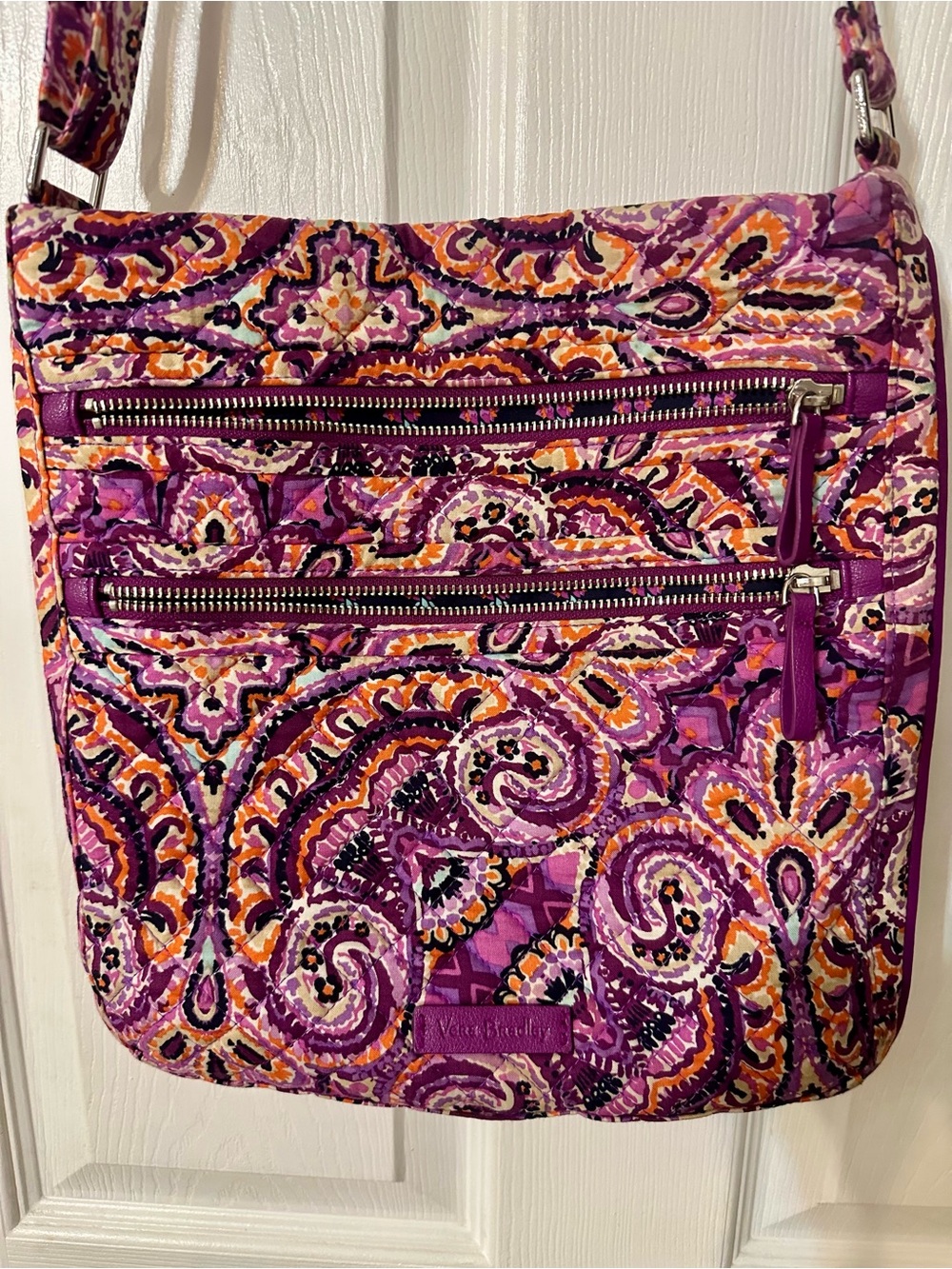 Vera Bradley Purple Paisley Crossbody Bag